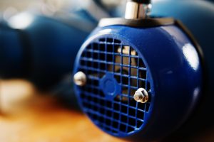Well pump motor installation